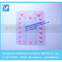 印刷透明PVC发夹卡
