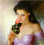 Andrei Markin 油画中的美女