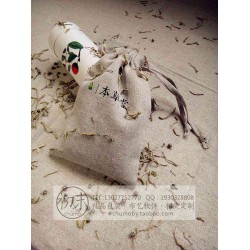 养生菌菇包装袋棉帆布礼品菌菇包装抽绳袋定做彩印