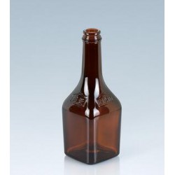 380ML茶色拉环方形玻璃瓶