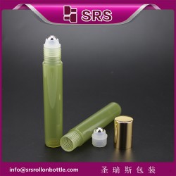 自产自销走珠瓶15ML保湿水滚珠瓶墨绿半透化妆品分装瓶空瓶