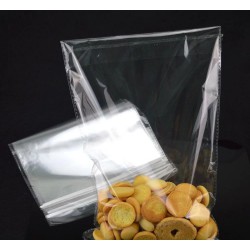 自封袋 透明塑料袋食品包装袋  不干胶胶条