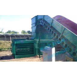 120型半自动卧式废纸打包机