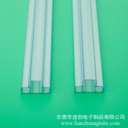 供应透明LED吸塑管 防静电LED料管 大功率LED包装管