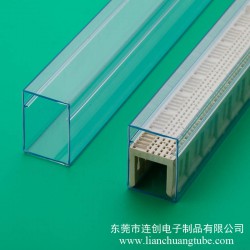 规格齐全连接器料管，新品供应透明PVC包装管,质优价廉吸塑管