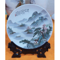 陶瓷盘子挂盘加工设计素材定做陶瓷赏盘纪念瓷盘定制礼品盘子画盘