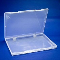 厂家供应A4纸空盒PP透明长方形PP收纳塑胶文具塑料元件盒