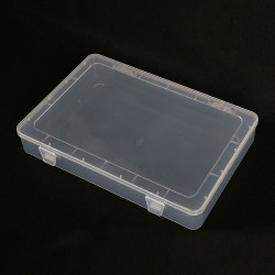 厂家供应长方形透明塑料PP收纳盒单格塑胶包装空盒