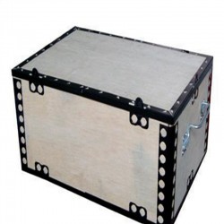 圆孔钢带木箱 钢边箱 定制木箱 木箱厂家 低价直销