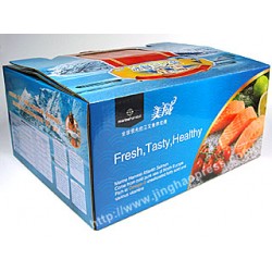 海鲜礼品彩盒包装 食品包装盒QS认证 上海彩盒印刷厂景浩