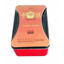 供应今珠茶铁盒 固体饮料铁盒专业定制