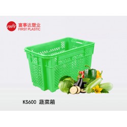 苏州厂家直供KS600蔬菜筐塑料周转箱