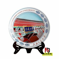北京订制陶瓷纪念盘价格，高档骨瓷礼品瓷盘定做