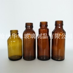 供应100ml口服液玻璃瓶生产厂家沧州华卓制品