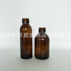 供应120ml口服液玻璃瓶 可定制 选沧州华卓制品