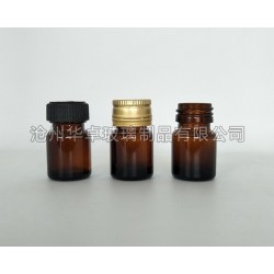 厂家供应棕色管制螺口瓶 药用玻璃瓶 医药用瓶 药片分装瓶