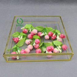 厂家定制透明亚克力花盒有机玻璃玫瑰永生花礼品花束展示包装盒