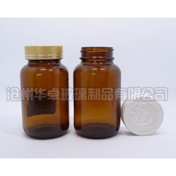 北京华卓玻璃瓶厂家订购棕色广口瓶 批发销售