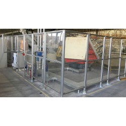 启域铝型材厂家设计车间铝型材工作台安全防护栏