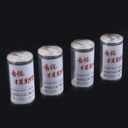 pvc包装盒展示盒圆形礼品盒透明塑料盒定制袜子包装圆桶