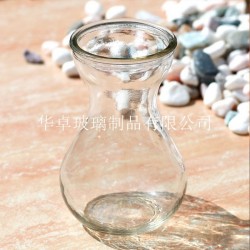 沧州华卓直销无色差无瑕疵的玻璃花瓶 玻璃瓶全年保修
