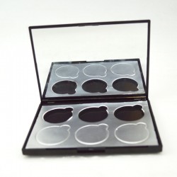 东莞6色眼影盒圆孔磁吸空盘包材生产定做厂家
