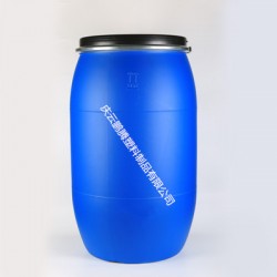 大口蓝色220L法兰桶220升塑料桶