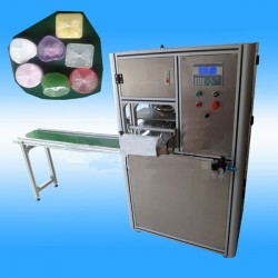 广州方形香皂卷式保鲜包装机械|东莞肥皂透明保鲜膜包装设备