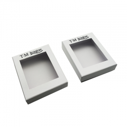 高端领结礼品盒 定制LOGO白色天地盖服装配饰领带包装盒