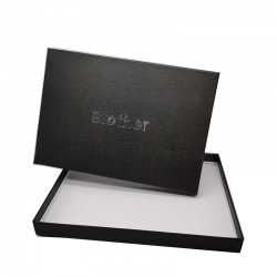 女士用品丝巾礼品盒 黑色天地盖围巾通用围领包装盒厂家定制