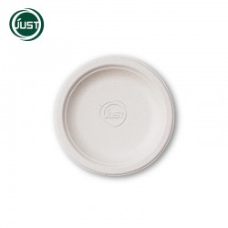 厂家直销一次性餐具甘蔗渣浆纸浆盘环保可降解 6寸/7寸蛋糕碟