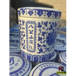 绍兴陶瓷包装罐1斤厂家定做 陶瓷膏方罐厂家供应