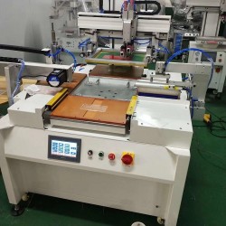 青岛市不锈钢标牌丝印机厂家指示牌网印机消防牌丝网印刷机直销