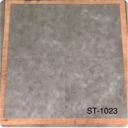 佛山批发灰色水泥纹办公片材塑胶地板 展厅服饰专卖店PVC地板