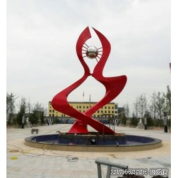 不锈钢校园未来星雕塑 校园雕塑喷泉水景