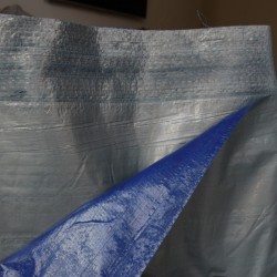 蓝银包装布 彩条布 盖布 防水布