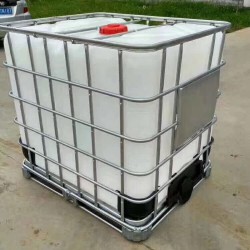 加厚型500L立式白色吨桶 0.5吨化工运输桶包装堆码桶