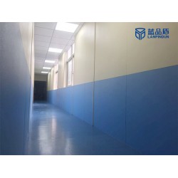 蓝品盾介绍办公楼树脂板安装效果