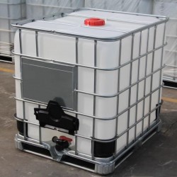 1000L方形白色吨桶 1立方集装运输桶滚塑工艺特厚定制