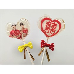 郑州可食用糯米纸糖果膜片定制图案打印照片棒棒糖招商