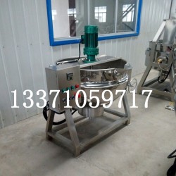 全自动苹果酱搅拌夹层锅-商用果酱炒锅价格设备