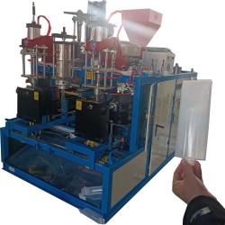 黄油管 黄油瓶吹塑机吹瓶机55单模头双工位兑口吹塑设备