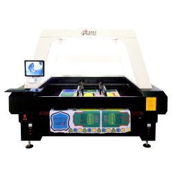 广州数码印花针织珠片视觉定位激光切割机