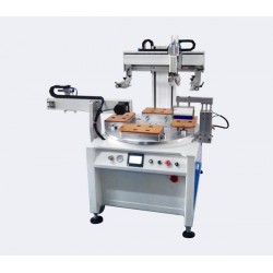 汽车垫片丝印机刹车片丝网印刷机切割片转盘印刷机