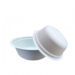 16OZ盎司可降解一次性可全降解甘蔗竹浆餐碗餐汤碗