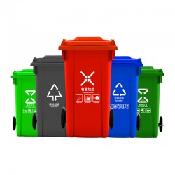 100L塑料垃圾桶  四色分类垃圾桶  绵阳垃圾桶厂家