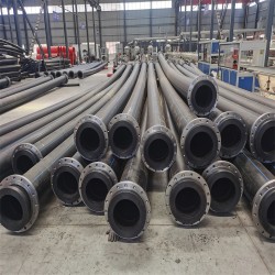 碳钢法兰连接HDPE管 HDPE通风管