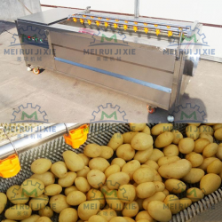 软包装食品风干机流水线 多功能蔬菜清洗机