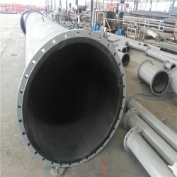 黑龙江钢衬胶管道厂家 矿用耐磨钢衬胶管道