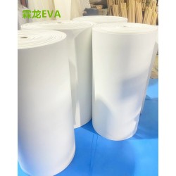 霖龙环保全新A料白色EVA泡棉防水板卷材生产厂家